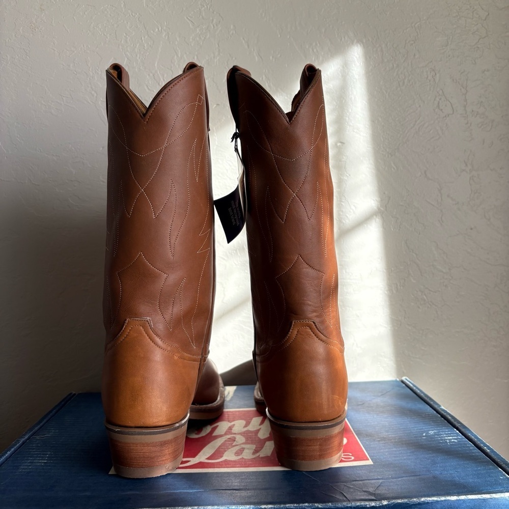 Tony Lama 4013 Brown Leather Western Boots | Men’s 8.5 EE | Discontinued | NWT - Picture 8 of 13